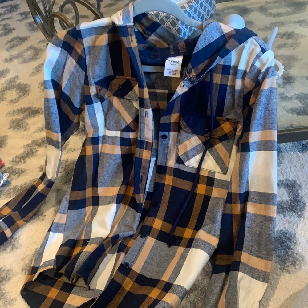 Hooded flannel